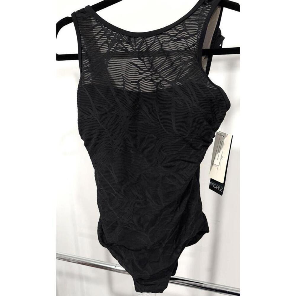 Elegant Black Swimwear - Profile Brand, Size 12